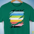 Queer Pride Flag Ripped Reveal Premium Unisex T-Shirt